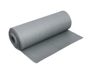 PE-Rattan-Sichtschutzmatte Hellgrau