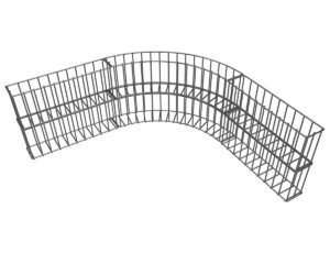 Beetabgrenzungen können verschiedene Gabionen-Formen zusammengestellt werden.