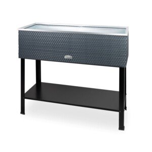 Wilk Hochbeet Kräuterbeet Grau in Rattan-Optik Wilk Hochbeet Kräuterbeet Grau in Rattan-Optik Maße (L x B x H): 95 x 40 x 85 cm