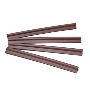 Abschlussleisten für Sichtschutzstreifen - braun