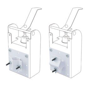 Dosierspender Befestigung durch Schellen