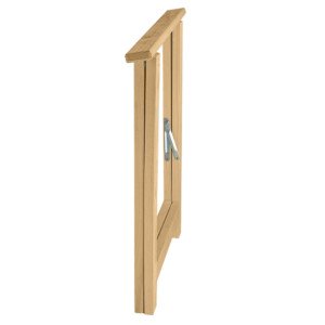 Holzklappbock Meisterklasse aus massiver Kiefer, naturbelassen mit breiter Auflage