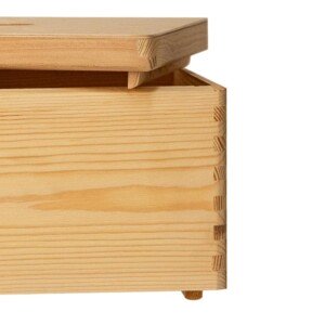 Stapelboxen aus Holz - Deckel mit Fixierleiste